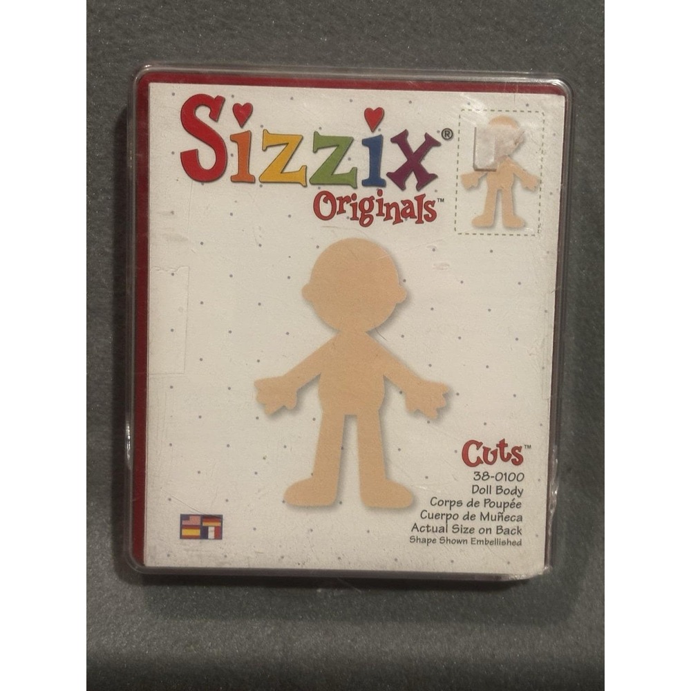 Doll Baby Provo Craft Sizzix Originals Cuts Red Case Scrapbooking Die Cut VTG